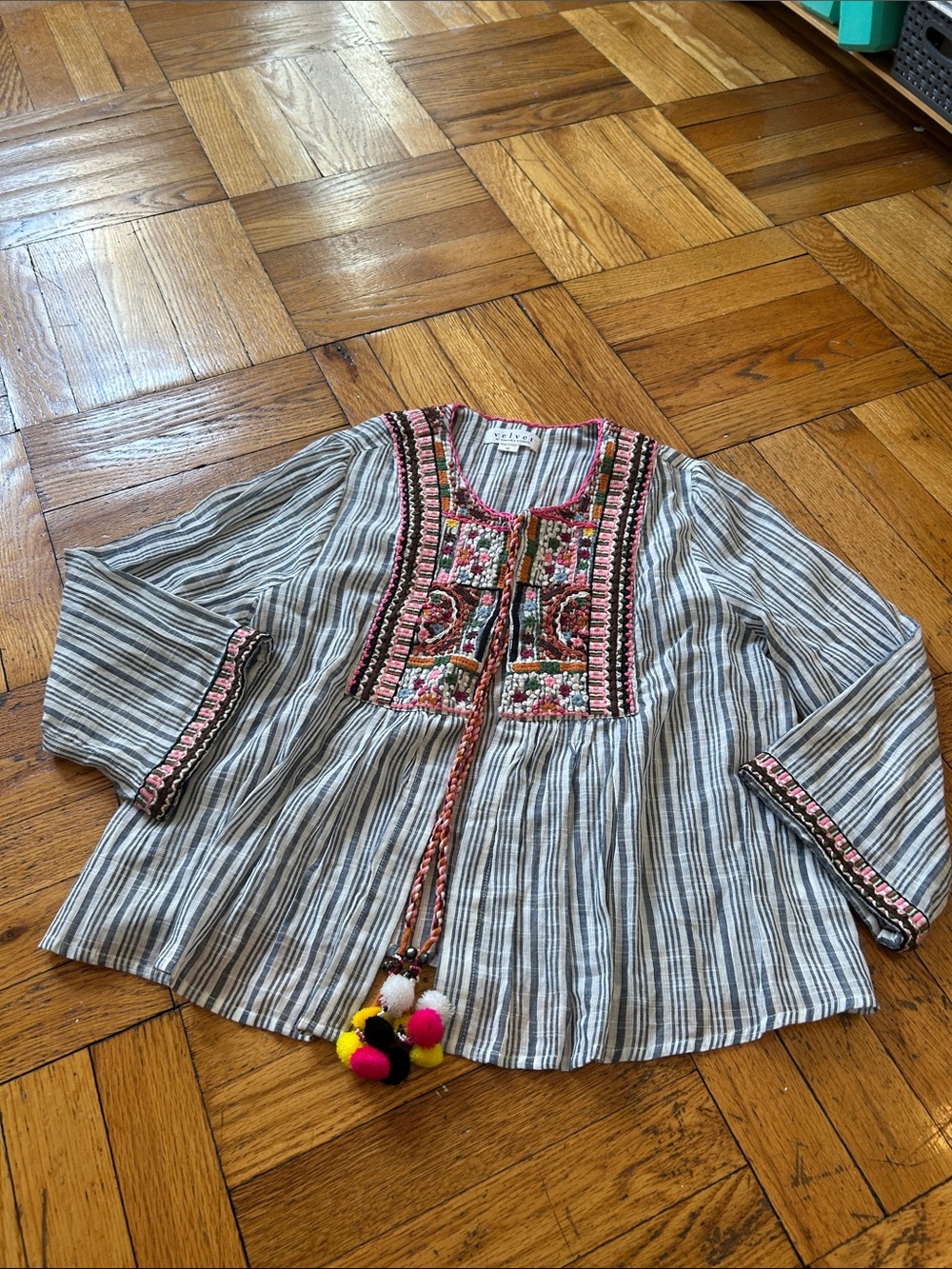 Velvet by Graham & Spencer Embroidered Tunic